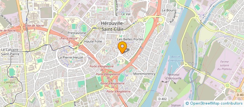 localisation de l'entreprise MADAME MARTINE BAZIERE à HEROUVILLE SAINT CLAIR