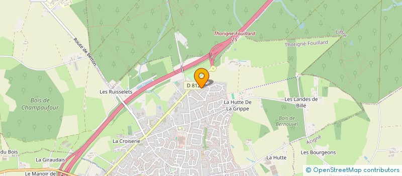 localisation de l'entreprise MADAME MARTINE BEATRIX à THORIGNE-FOUILLARD