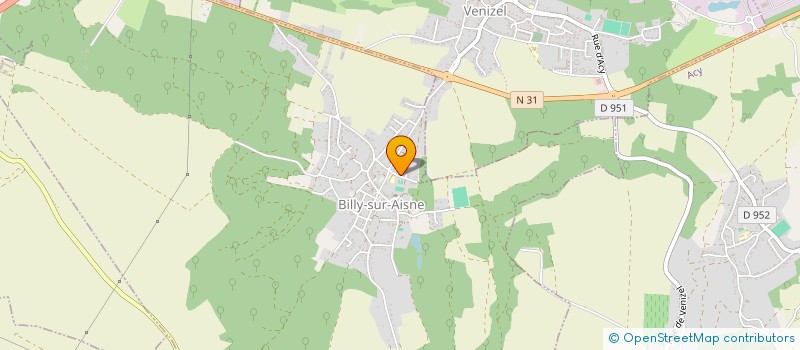 localisation de l'entreprise MADAME MARTINE BEAURAIN  BILLY-SUR-AISNE