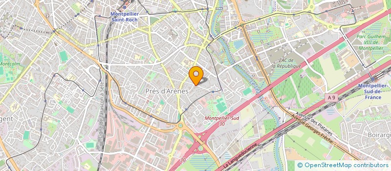 localisation de l'entreprise MADAME MARTINE BEDASNE  MONTPELLIER
