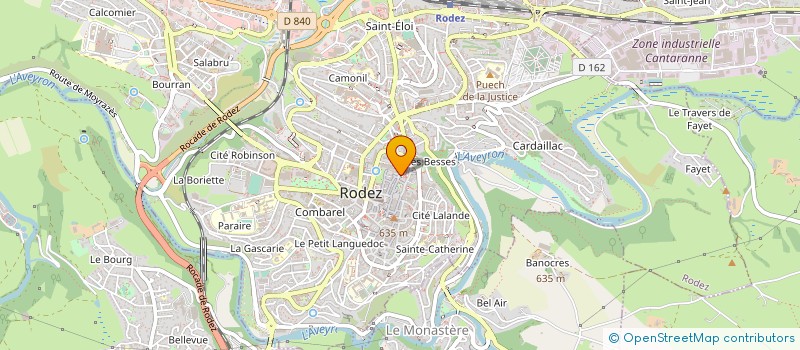 localisation de l'entreprise MADAME MARTINE BEDRUNE à RODEZ