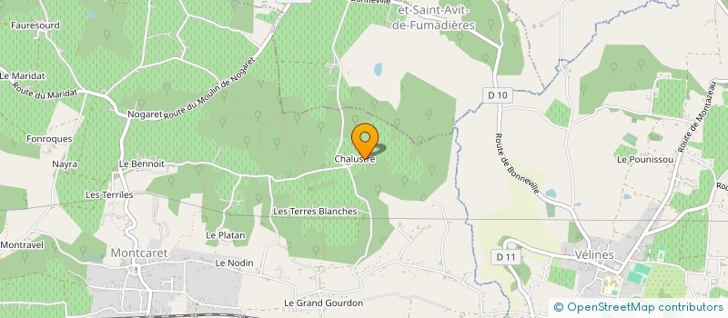 localisation de l'entreprise MADAME MARTINE BELANGER  MONTCARET