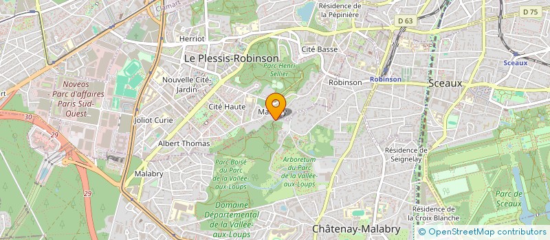 localisation de l'entreprise MADAME MARTINE BELLET  CHATENAY-MALABRY