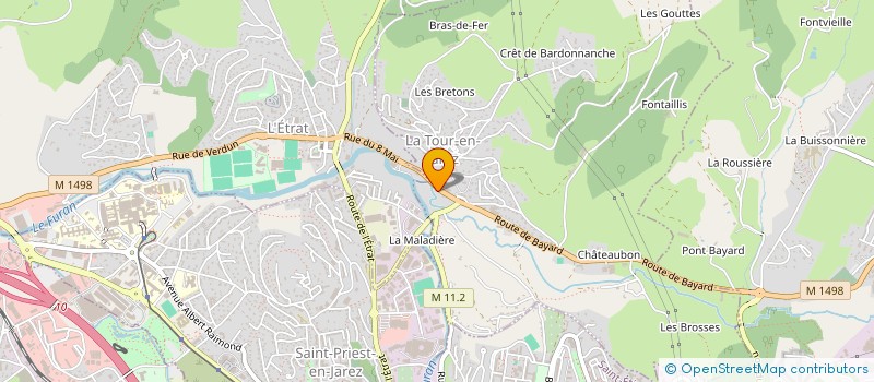 localisation de l'entreprise MADAME MARTINE BELLION  LA TOUR-EN-JAREZ