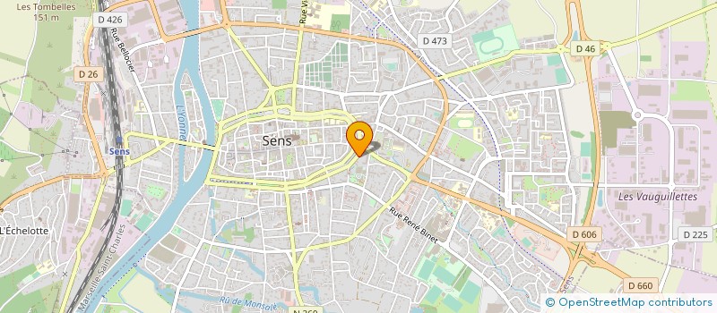 localisation de l'entreprise MADAME MARTINE BELORGEOT  SENS