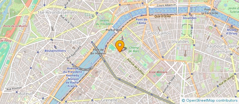 localisation de l'entreprise MADAME MARTINE BENARD  PARIS