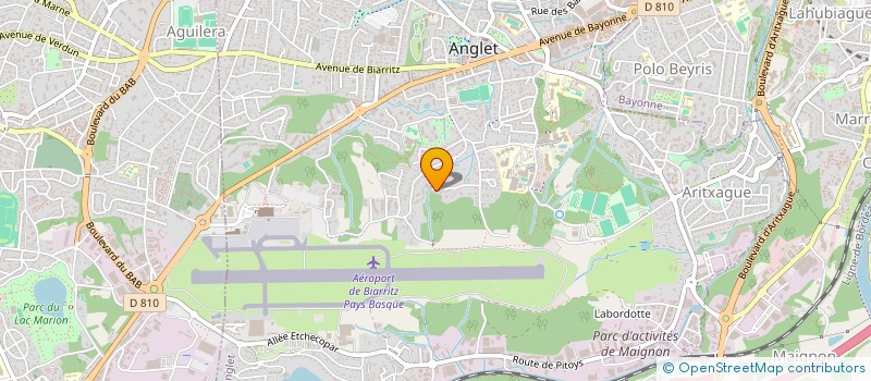 localisation de l'entreprise MADAME MARTINE BENETON  ANGLET