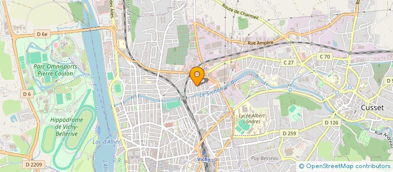 localisation de l'entreprise MADAME MARTINE BENEZIT à VICHY