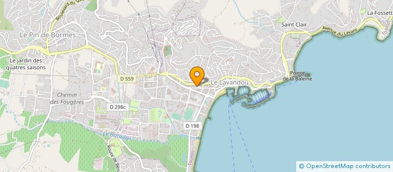 localisation de l'entreprise MADAME MARTINE BERBIGUIER à LE LAVANDOU