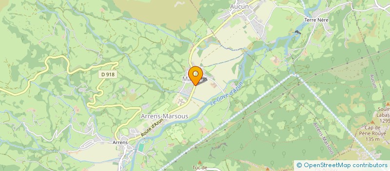 localisation de l'entreprise MADAME MARTINE BERDERY  ARRENS-MARSOUS