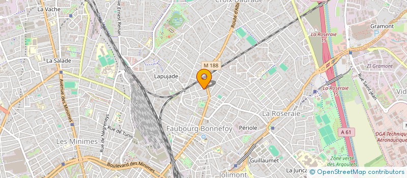 localisation de l'entreprise MADAME MARTINE BERENI à TOULOUSE