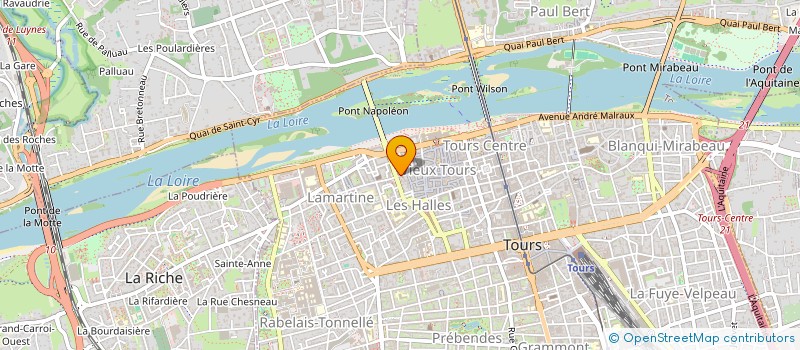 localisation de l'entreprise MADAME MARTINE BERNARD à TOURS