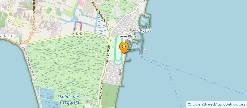 localisation de l'entreprise MADAME MARTINE BERNARD  HYERES