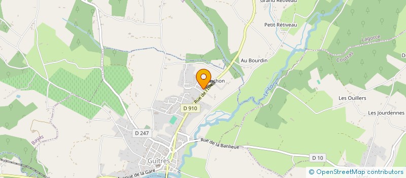 localisation de l'entreprise MADAME MARTINE BERTIN  GUITRES