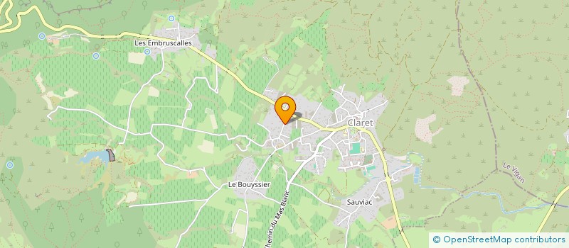 localisation de l'entreprise MADAME MARTINE BESNIER  CLARET