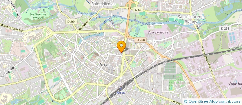 localisation de l'entreprise MADAME MARTINE BEUGIN à ARRAS