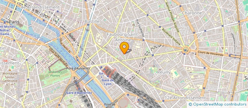 localisation de l'entreprise MADAME MARTINE BIDEAU  PARIS