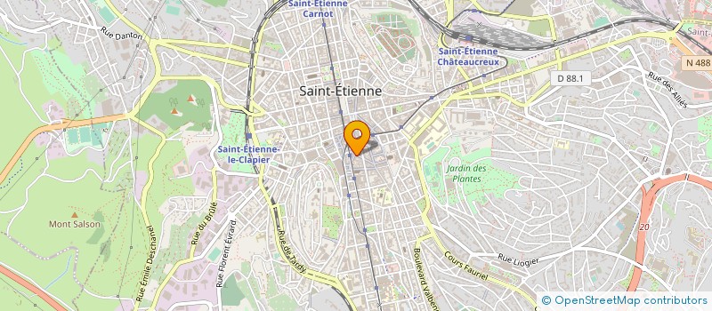 localisation de l'entreprise MADAME MARTINE BILANCETTI à SAINT-ETIENNE
