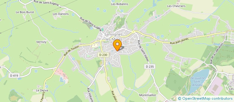 localisation de l'entreprise MADAME MARTINE BILLARD  SANVIGNES-LES-MINES