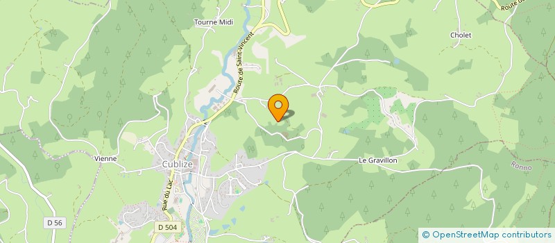 localisation de l'entreprise MADAME MARTINE BILLET  CUBLIZE