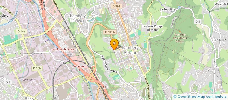 localisation de l'entreprise MADAME MARTINE BINVIGNAT-TAILLEUR à CHAMBERY