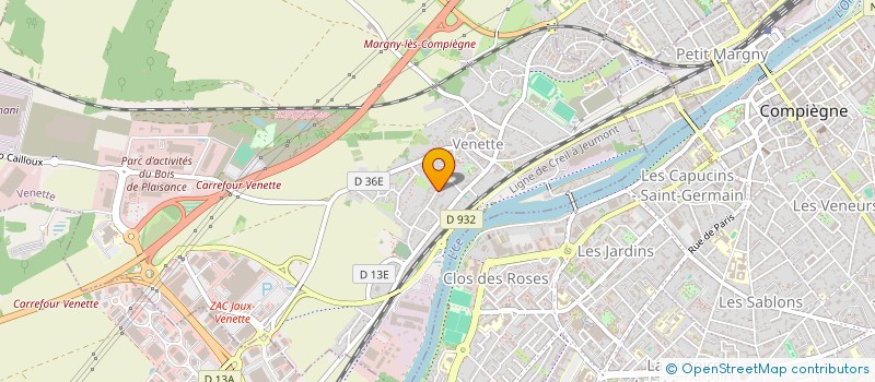 localisation de l'entreprise MADAME MARTINE BLANCHARD  VENETTE