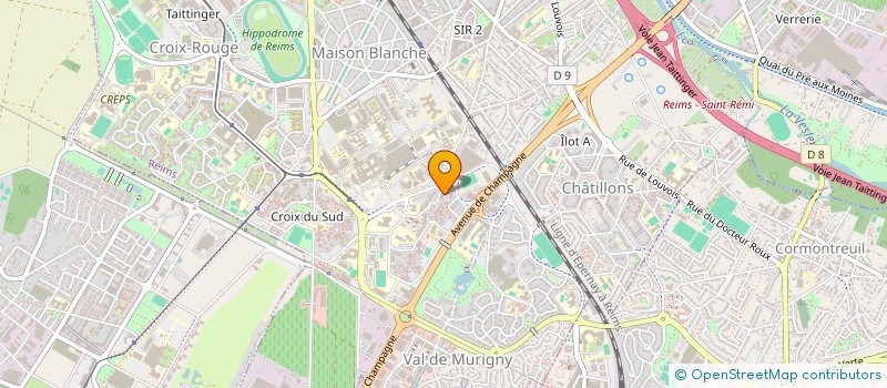 localisation de l'entreprise MADAME MARTINE BLANCHARD  REIMS