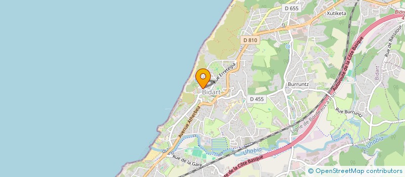 localisation de l'entreprise MADAME MARTINE BLANCHET  BIDART