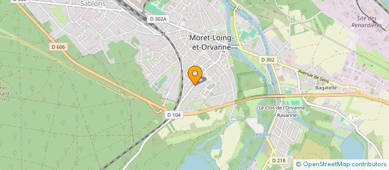 localisation de l'entreprise MADAME MARTINE BLAT à MORET-LOING-ET-ORVANNE