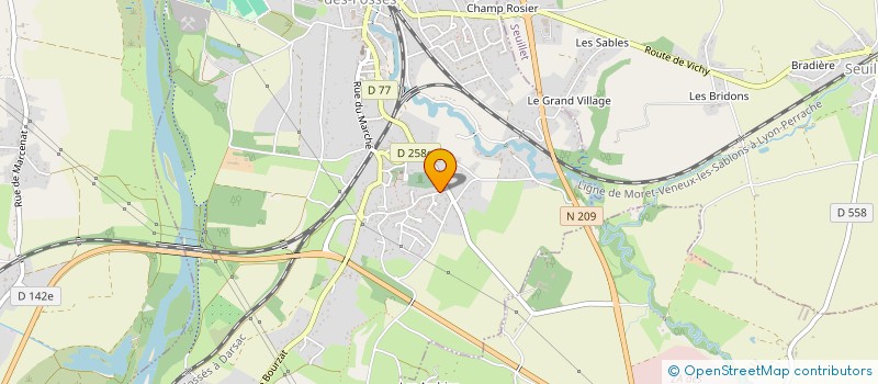 localisation de l'entreprise MADAME MARTINE BLIN  SAINT-GERMAIN-DES-FOSSES