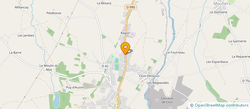 localisation de l'entreprise MADAME MARTINE BLONDEAU à CLUIS