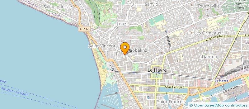 localisation de l'entreprise MADAME MARTINE BLONDEL  LE HAVRE