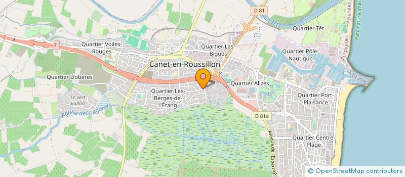 localisation de l'entreprise MADAME MARTINE BLOT  CANET-EN-ROUSSILLON