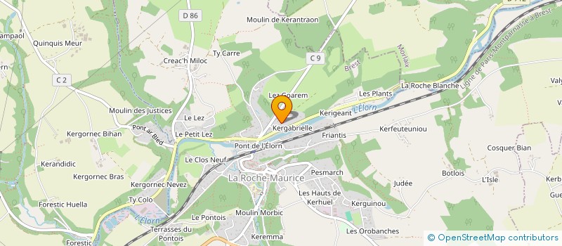 localisation de l'entreprise MADAME MARTINE BLUTEAU à LA ROCHE-MAURICE