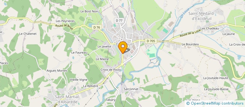 localisation de l'entreprise MADAME MARTINE BOILEAU à EXCIDEUIL