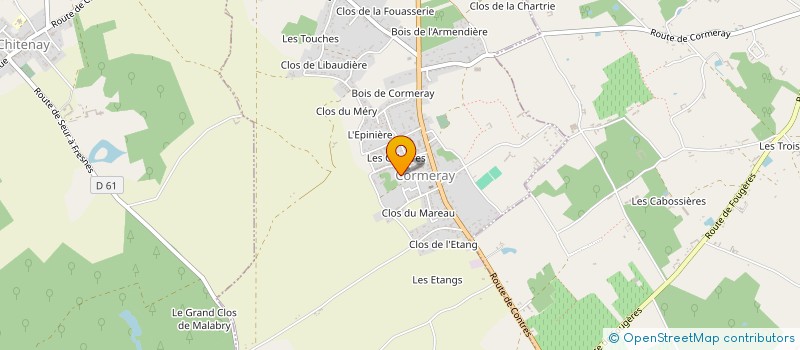 localisation de l'entreprise MADAME MARTINE BOIRON  LE CONTROIS-EN-SOLOGNE