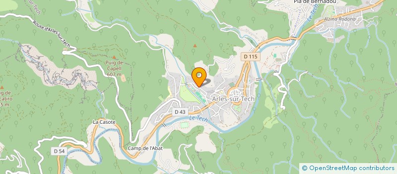 localisation de l'entreprise MADAME MARTINE BOIS  ARLES-SUR-TECH