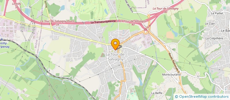 localisation de l'entreprise MADAME MARTINE BOISSIER  LA TOUR-DE-SALVAGNY
