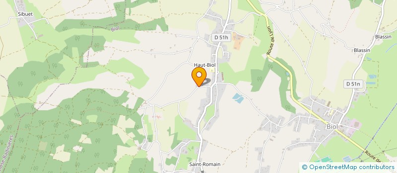 localisation de l'entreprise MADAME MARTINE BOITON  BIOL