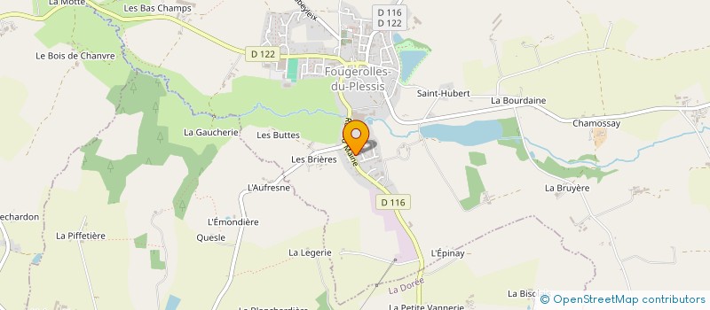 localisation de l'entreprise MADAME MARTINE BOIVIN  FOUGEROLLES DU PLESSIS