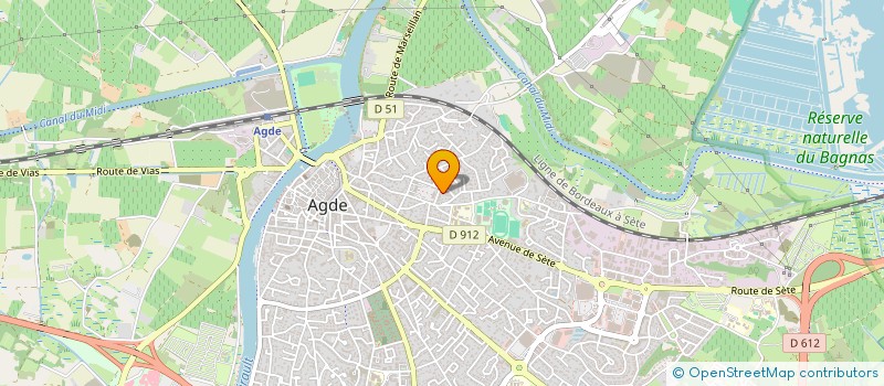 localisation de l'entreprise MADAME MARTINE BONALDO  AGDE