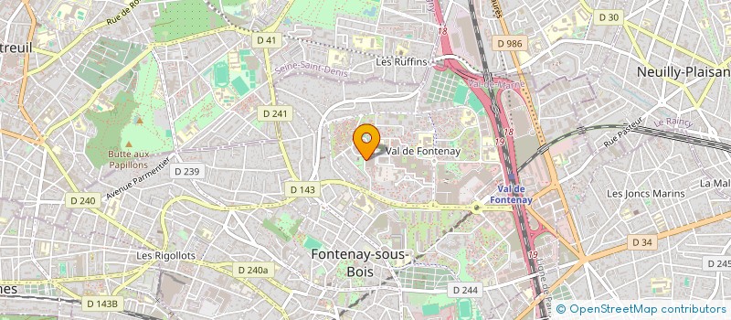 localisation de l'entreprise MADAME MARTINE BONHEME à FONTENAY-SOUS-BOIS