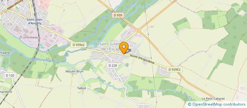 localisation de l'entreprise MADAME MARTINE BONNEAU  SAINT-JULIEN-DE-L'ESCAP