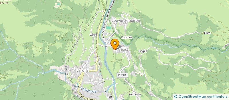 localisation de l'entreprise MADAME MARTINE BONNEMAZOU  BEOST