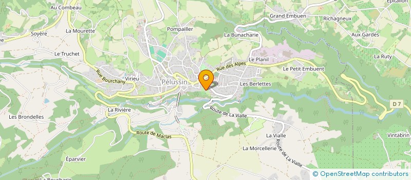 localisation de l'entreprise MADAME MARTINE BORDIGA  PELUSSIN