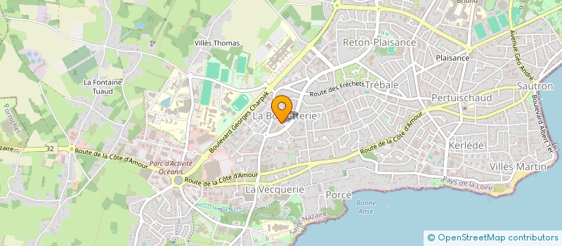 localisation de l'entreprise MADAME MARTINE BOUDAUD  SAINT-NAZAIRE