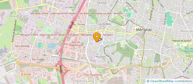 localisation de l'entreprise MADAME MARTINE BOUDIN  MERIGNAC