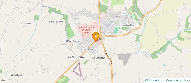 localisation de l'entreprise MADAME MARTINE BOUGEARD JEGU  SAINT-ALBAN