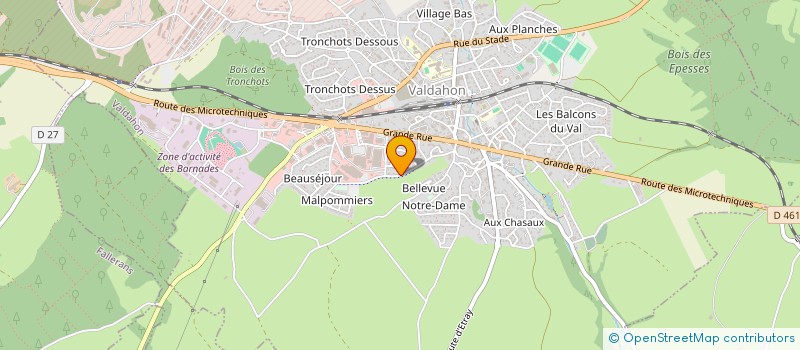 localisation de l'entreprise MADAME MARTINE BOUHELIER  VALDAHON