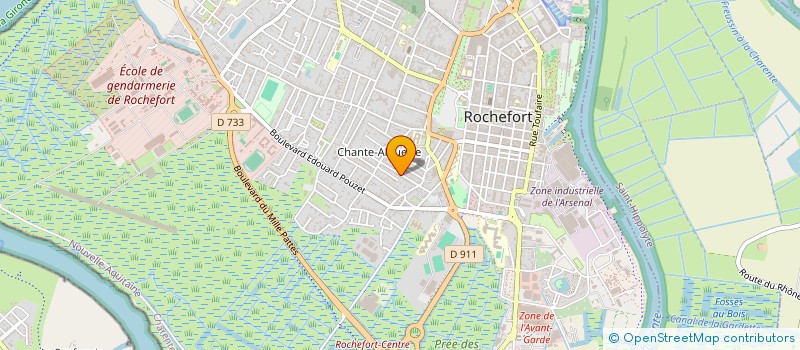 localisation de l'entreprise MADAME MARTINE BOUILLAGUET  ROCHEFORT